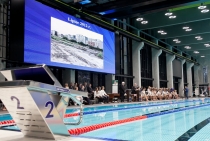Zdjęcie przedstawiające basen olimpijski Centrum Sportowo-Rehabilitacyjnego WUM